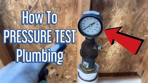 compressed air pressure test of plumbing|plumbing pressure test for inspection.